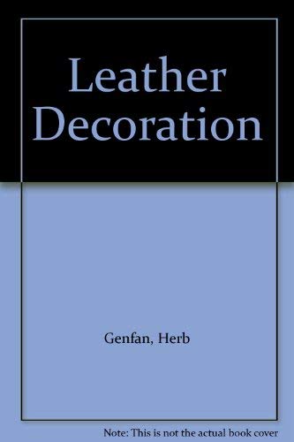 9780273009085: Leather Decoration
