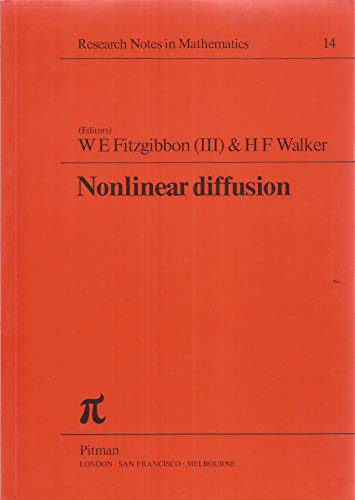 9780273010661: Nonlinear Diffusion (Chapman & Hall/CRC Research Notes in Mathematics Series)