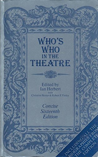 Stock image for Who's Who in the Theatre for sale by WorldofBooks