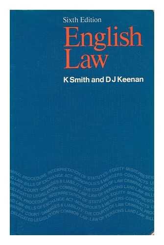 Stock image for English Law for sale by AwesomeBooks