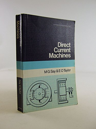 9780273012191: Direct Current Machines