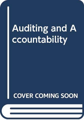 Auditing and Accountability (9780273016199) by Michael Sherer; David Kent