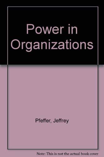 9780273016380: Power in Organizations