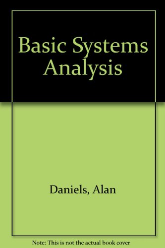 Beispielbild fr Basic Systems Analysis zum Verkauf von PsychoBabel & Skoob Books