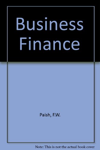 Beispielbild fr Business Finance zum Verkauf von Anybook.com