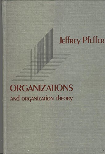 Beispielbild fr Pfeffer Organizations zum Verkauf von Better World Books