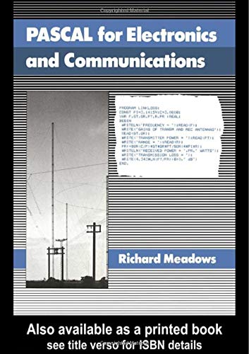 9780273021551: Pascal For Electronics And Communications