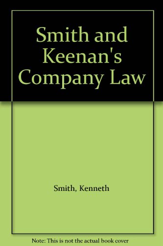 Stock image for Smith and Keenan's Company Law for sale by Cambridge Rare Books