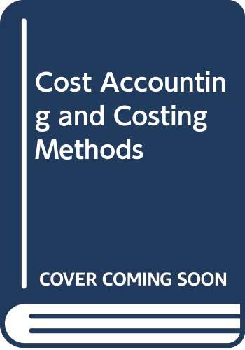 Stock image for Cost Accounting and Costing Methods for sale by AwesomeBooks