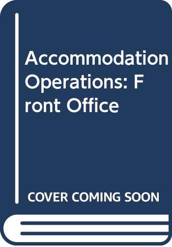 Stock image for Accommodation Operations: Front Office for sale by Goldstone Books