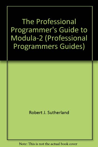Stock image for PROFL PROGRAMM GUIDE MODULA-2 PB for sale by GF Books, Inc.