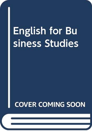 Beispielbild für English for Business Studies zum Verkauf von Discover Books