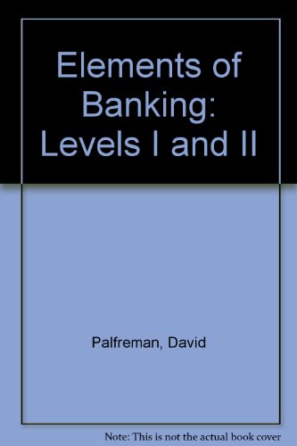 Imagen de archivo de Elements of Banking: Levels I and II a la venta por AwesomeBooks