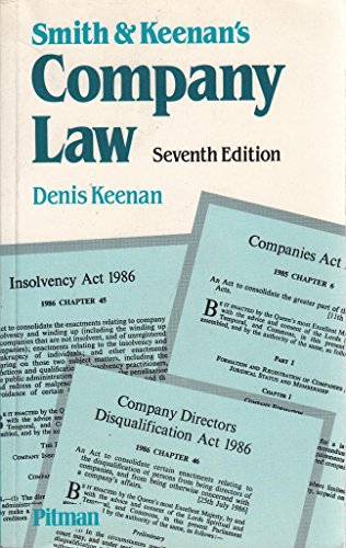 Imagen de archivo de Smith and Keenan's Company Law a la venta por madelyns books