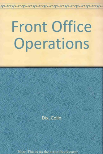 Stock image for Front Office Operations for sale by AwesomeBooks