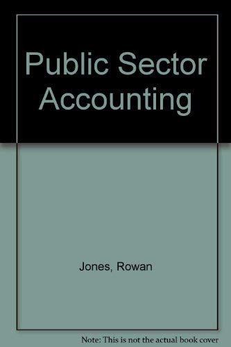 Stock image for Public Sector Accounting Jones, Rowan and Pendlebury, M.W. for sale by Re-Read Ltd