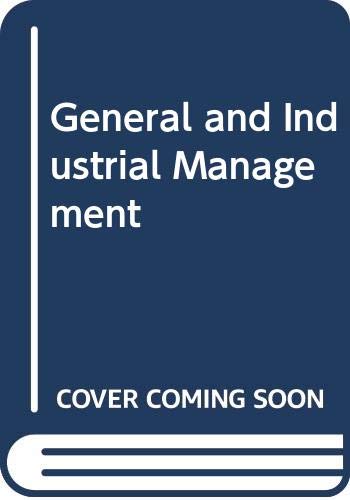 Stock image for General and Industrial Management [Paperback] Henri Fayol for sale by The Book Spot