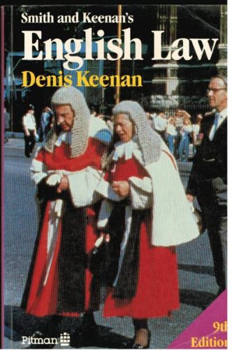 Stock image for Smith and Keenan's English Law for sale by Better World Books