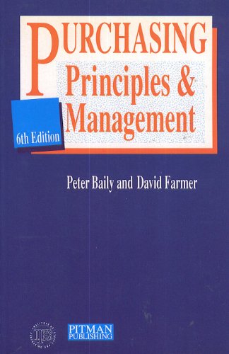 Stock image for Purchasing Principles and Management for sale by AwesomeBooks