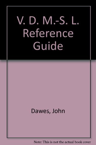 Beispielbild fr The VDM-SL Reference Guide zum Verkauf von PsychoBabel & Skoob Books