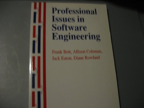 Beispielbild fr Professional Issues in Software Engineering zum Verkauf von AwesomeBooks