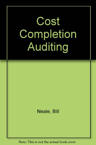 Beispielbild fr Cost Completion Auditing zum Verkauf von AwesomeBooks