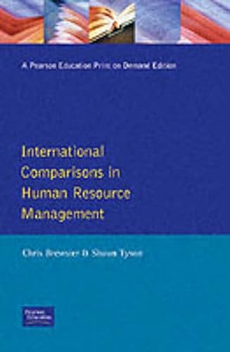 Beispielbild fr International Comparisons In Human Resource Management zum Verkauf von Cambridge Rare Books