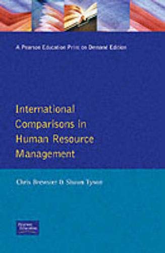 Imagen de archivo de International Comparisons In Human Resource Management a la venta por Cambridge Rare Books