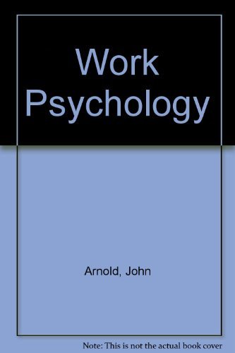 9780273033295: Work Psychology