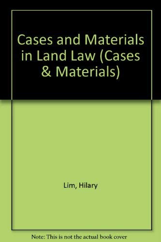 Stock image for Cases and Materials in Land Law (Cases & Materials) for sale by Bahamut Media