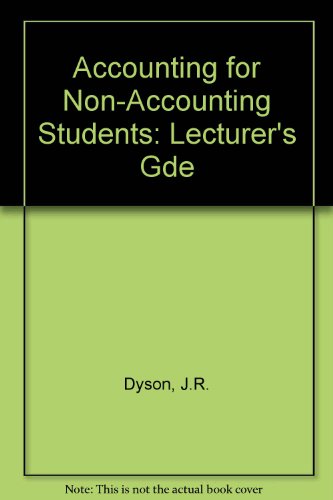 9780273035046: Lecturer's Gde (Accounting for Non-Accounting Students)