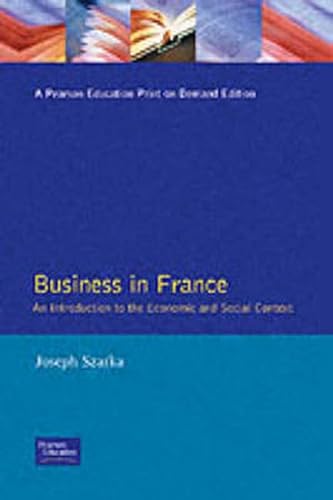 Stock image for Business in France for sale by Better World Books Ltd