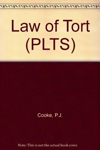 9780273036784: Law of Tort (PLTS)