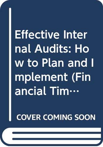 Beispielbild fr Effective Internal Audits: How to Plan and Implement zum Verkauf von Anybook.com