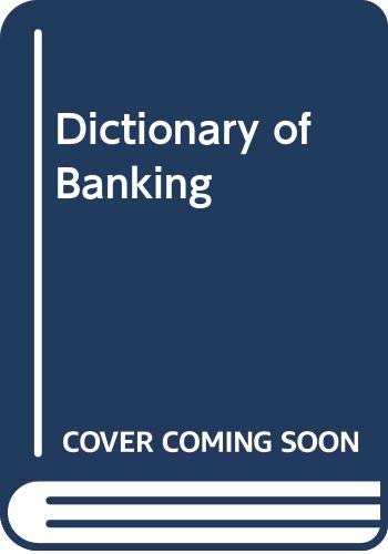 Stock image for Dictionary of Banking for sale by HPB-Red