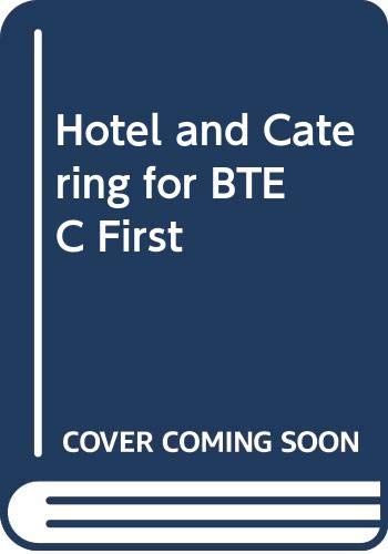 9780273038450: Hotel and catering for BTEC First