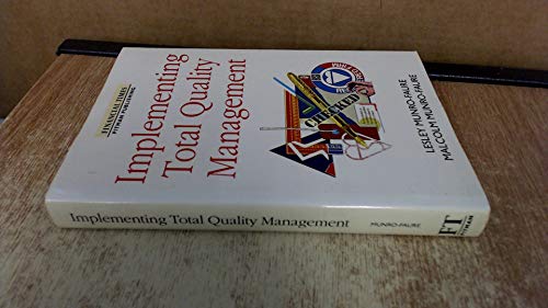 Stock image for Implementing Total Quality Management (FT) for sale by Goldstone Books