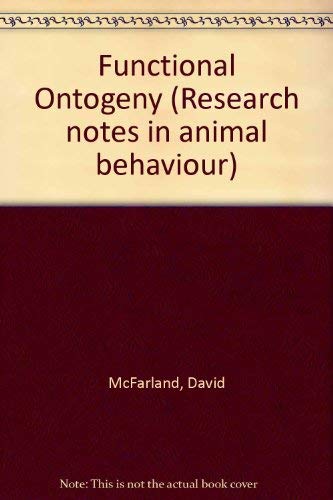 Functional Ontogeny (V. 9-12: Pitman Research Notes in Mathematics Series) (9780273085454) by [???]
