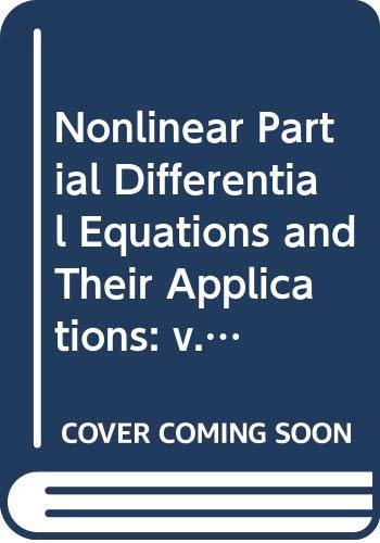 Immagine dell'editore per Nonlinear Partial Differential Equations and Their Applications: v. 3 (Chapman & Hall/CRC Research Notes in Mathematics Series) venduto da medimops