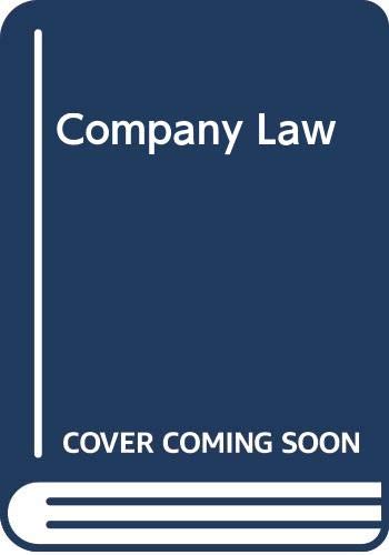 Stock image for Company Law for sale by Jt,s junk box