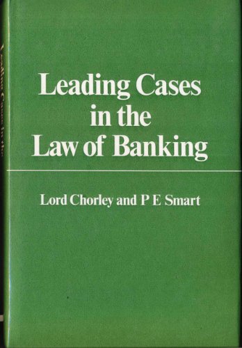 Beispielbild fr Leading Cases in the Law of Banking zum Verkauf von Cambridge Rare Books