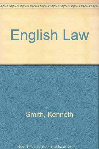 Stock image for English Law for sale by WorldofBooks