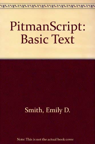 9780273360063: Pitman Script: Basic Text