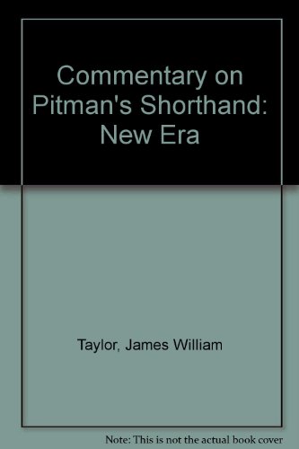 9780273405788: Commentary on Pitman's Shorthand: New Era