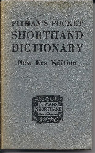 Stock image for Pitman New Era Pocket Shorthand Dictionary for sale by WorldofBooks