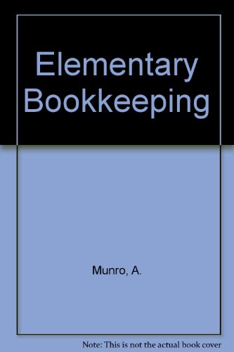 Elementary Bookkeeping (9780273410133) by A Munro