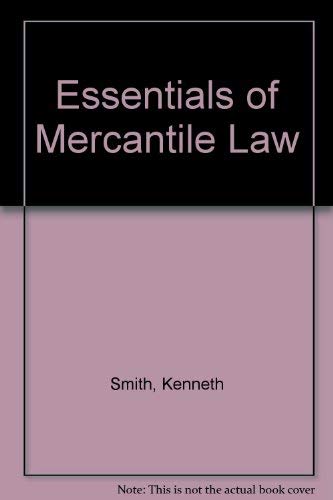 Essentials of mercantile law, (9780273413332) by Kenneth; Keenan Denis Smith