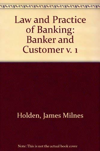 9780273436126: Law and Practice of Banking: Banker and Customer v. 1