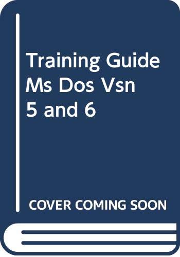 Training Guide: MS DOS: Version 5 (9780273600596) by Clifford Mould