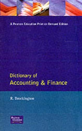 Stock image for Dictionary of Accounting and Finance for sale by Better World Books Ltd
